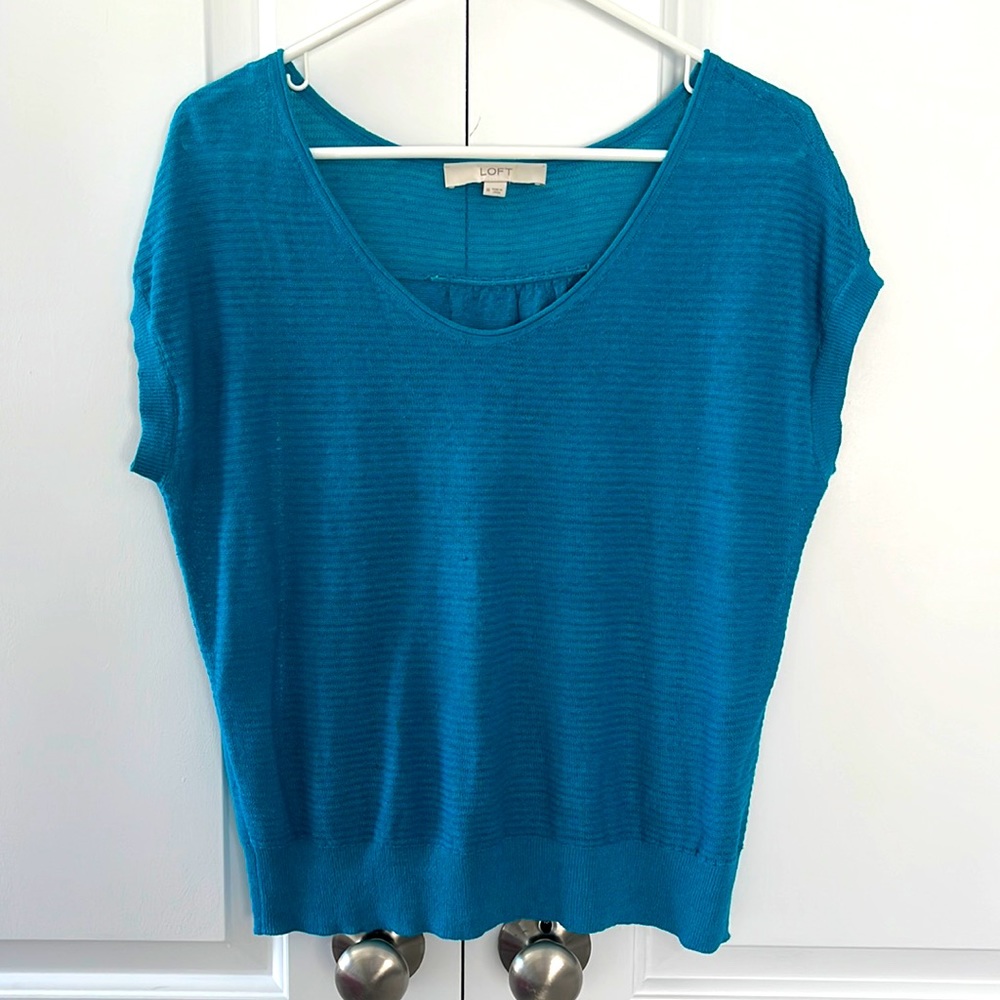 LOFT knit short sleeve top